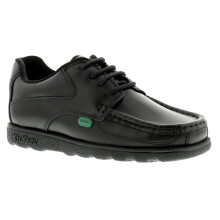(Black, 1 (Adults')) Kickers Boys School Shoes Fragma Lace 3 Junior Leather Lace Up black UK Size