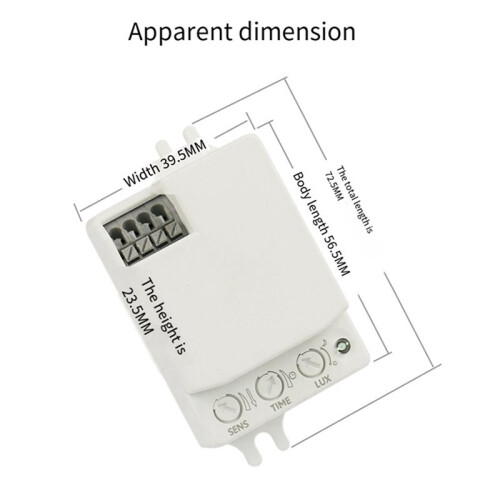 20X 5.8GHz  Microwave  Motion Sensor  AC85-265V Intelligent Human Body Sensor  Motion Light 2