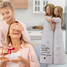 1 Figurine Décorative en Résine, Cadeau D'Anniversaire, Cadeau de Saint-Valentin ou Cadeau pour la Fête des Mères