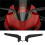 Motorcycle Rearview Mirrors with LED Light Rotating Adjustable Wing Mirrors for  Panigale V2 V4 8