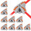 30Pcs Compact Wire Conductor Connector, T-Shape Lever Nut Wire Connector, Quick Splitter 3 Way Electrical Connectors 3