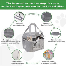 Dog Backpack Breathable Pet Portable Foldable Carrier Bag Travel Airline Approved Transport Bag for Small Dogs and Cats