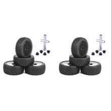 8Pcs 85mm Tires Wheel Tyre for  144001 124019 104001 RC Car Upgrade Parts 1/10 1/12 1/14 Scale Off Road Buggy,2