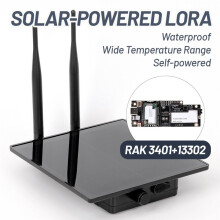 Kit Repetidor Solar para Meshtastic para Meshcore D5L-R3 LoRa con Módulo Amplificador WisMesh de 1 W NRF52840, 30 DBm, 915 MHz.