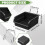 10 Black Pegboard Bins with Metal Hooks Plastic Storage Tools Organizer for Garage Workshop  Room Hardware Tools 7