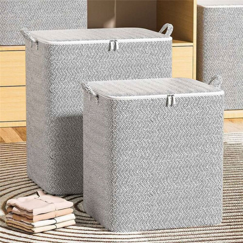 3-Dimensional Storage Box Household Storage Box with Window Organizer Cloth Folding Large Capacity Wardrobe Storage 220L 2