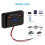 RV USB Outlet 4  Car Charger Socket Panel with Voltage Display Auto Boat Marine Power Adapter Outlet 3