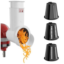 Slicer Shredder Attachment for Stand Mixer,Cheese Grater,Cheese Grater with 3 Blades for Kitchen Aid
