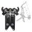 Support D'Arc en Forme de Huit, Support D'Arc Composite, Support de  Double Usage pour Arc de Tir à L'Arc en Extérieur, Support de Rangement pour 5