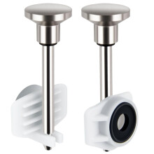 2er-Pack Universal-Reparaturset für Badewannenauslaufumsteller, Auslaufsichere Badewannenarmaturen, Reparatur-Ersatzteile, Gebürstet