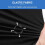 (Black, M) Mens Stretch Jogging Bottoms Gym Pants 8