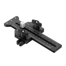 Thin Rip Jig, Table Saw Jig Guide for Making Repetitive Narrow Strip Cuts,3 Pulleys Fast Thin Ripping Guide Black
