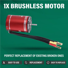 3650 4600KV High-Speed Brushless Motor and 75A Brushless ESC for Arrma Hsp Redcat Rc4wd Axial Scx10 D90