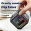 Visualized Gravity-Flipping Timer Magnetic Learning Discipline Silent Kitchen Baking Fitness Timer Colored Bar White 4