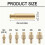 Brass Thread Embedded Kit Heat Insertion Tool Modify Finishing for 3D Printer Soldering Iron (16pcs) 5