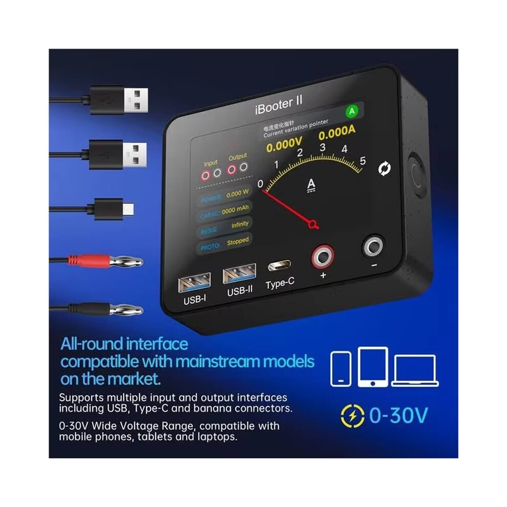 Ibooter Il Power Current Analyzer Real Current Curve Monitoring And Analysis One Second Fault Diagnos 4711212654542