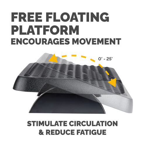 Fellowes Fellowes Standard Adjustable Footrest Black 48121-70 1