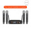 Wireless Microphone Handheld 4 Channel UHF Fixed Frequency Dynamic Microphone System for Karaoke Wedding Party Stage US 2