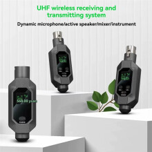 2.4G UHF Wireless Audio Transceiver Audio Transceiver System Wireless Microphone System XLR Mic Converter Adapter