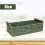 1 PC Decorative Round Paper Rope Storage Basket with Handle for Organizing, Green 8