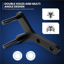Lower Control Pry Bar Tool Set, Drive Suspension Removal Tool, with 2 Pry Bar Wrench Adapter Heads and Extension Rod