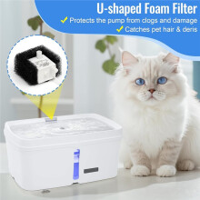 Lot de 20 Filtres en Mousse de Rechange pour Fontaines à Eau pour Animaux Viva 64 Oz et 140 Oz, pour L'Élimination des Débris