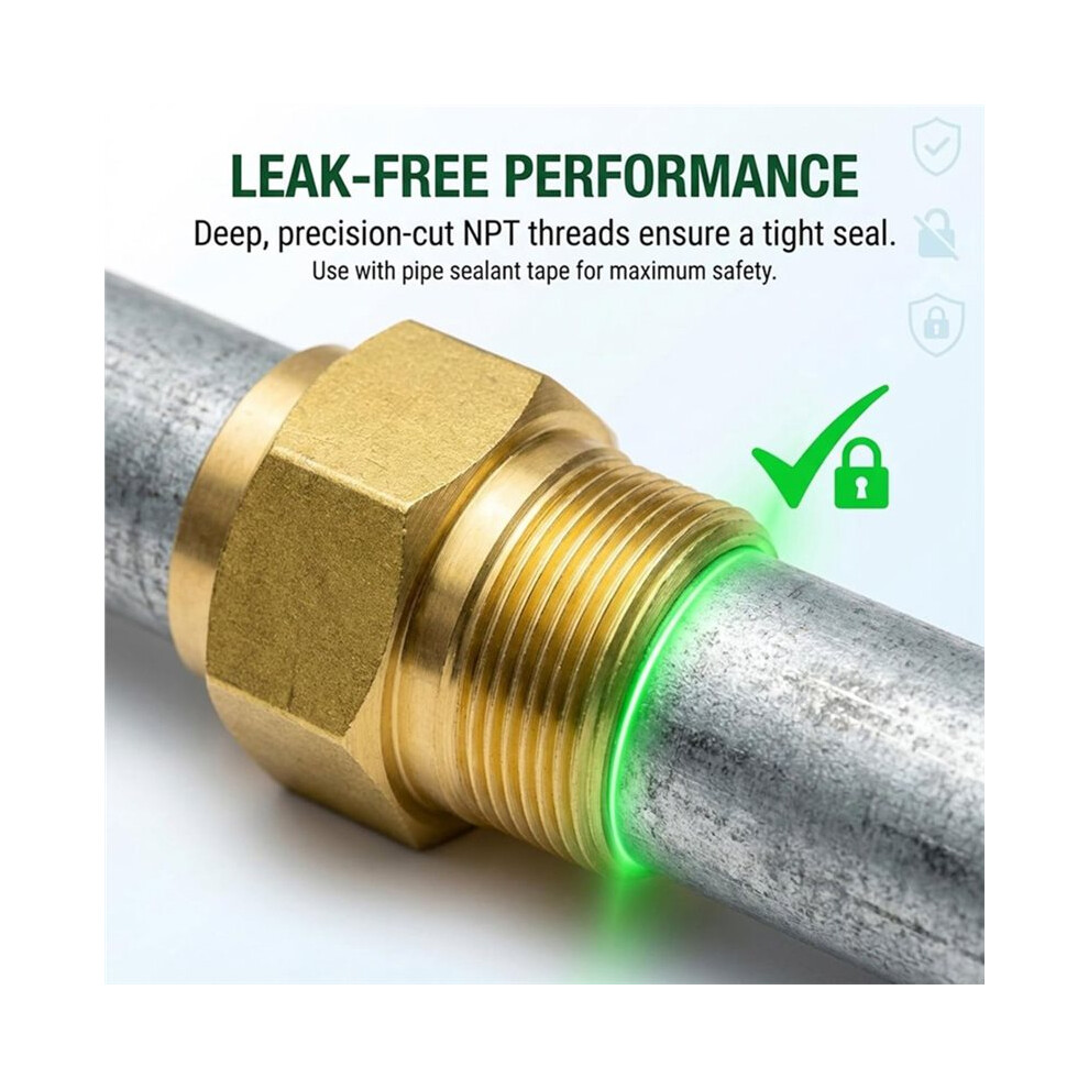 4 Pack Brass Natural Gas Quick Connect Adapter 1/4" Gas Pipe Quick Connector Grill Propane Conversion Connector 6031009897289