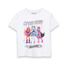 (7-8 Years) Monster High Short Sleeved T-Shirt (Girls White)
