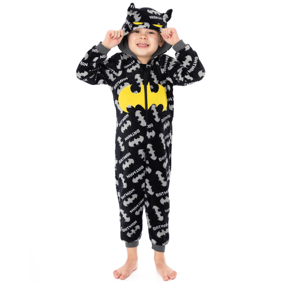 Dc Comics (11-12 Years) Batman Onesie (Boys ) Grey