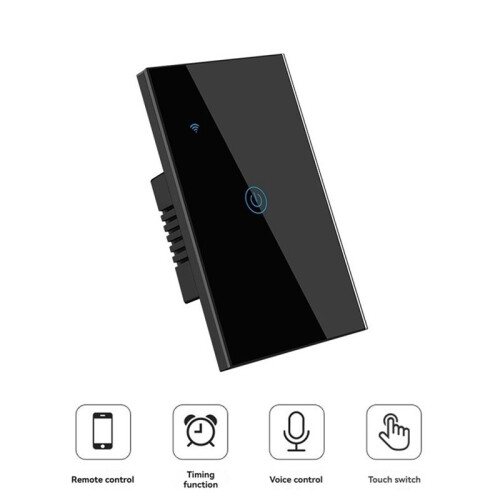 Tuya WiFi US   Stair Switches Touch Sensor LED Lights Interruptor 2way Control   3 Gang US Plug 1