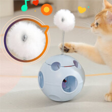 Interactive Cat Tumbler Toy with Plush , and Insect Teaser for Indoor Cats