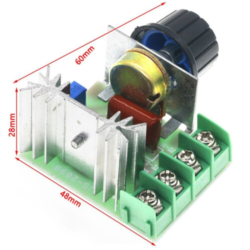 3PCS 2000 SCR Voltage Regulator Dimming Dimmers Motor Speed Controller Thermostat Electronic Voltage Regulator Module 2