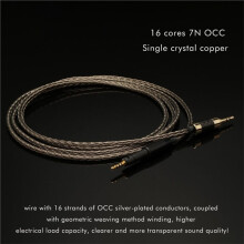 Kabel Wejściowy Audio Hifi 7N OCC TRS Jack 3,5 mm Męski na 3,5 mm Stereo Aux Męski do Słuchawek, 1 M