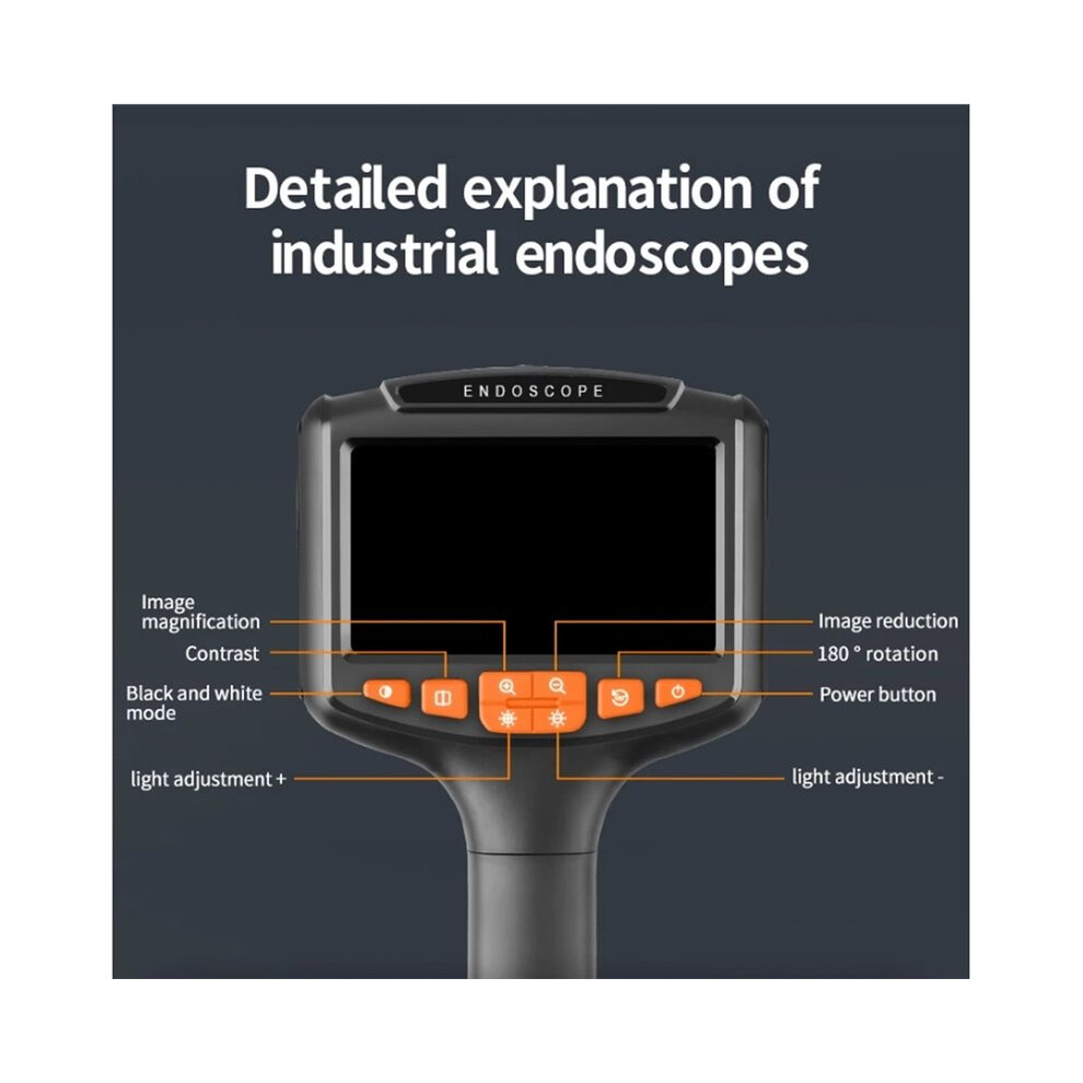 Piping Sewer Channel Drain Industrial Borescope Inspection Automotive Endoscope With Two Cameras Dual Lens 1080P 4712909203784