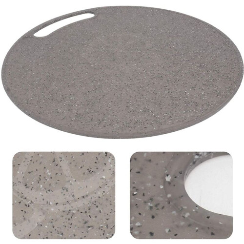 4X Cutting Board Plastic Kitchen Cutting Board Round Baking Board Fruit Vegetable Cutting Board with Handles 31cm 2