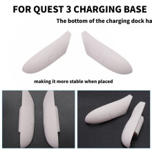 For Meta Quest 3 /3s VR Helmet Charging Base Handle Contact Charging with LED Light Bar Charging Base