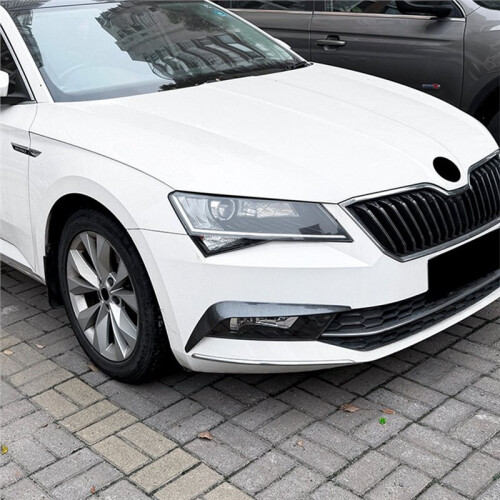 Car Front Bumper Strip Lip Spoiler for  Superb MK3 2015-2019 Side Diffuser Splitter Cover Trim Accessories