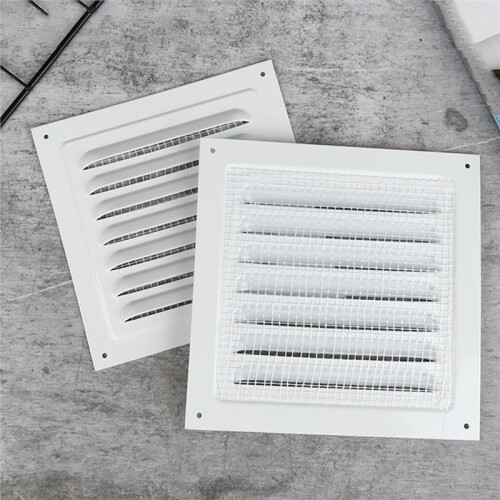 Grille D'Aération en Alliage D'Aluminium - Sortie D'Évacuation Carrée pour Chauffage et Climatisation 200 X 200 mm 1