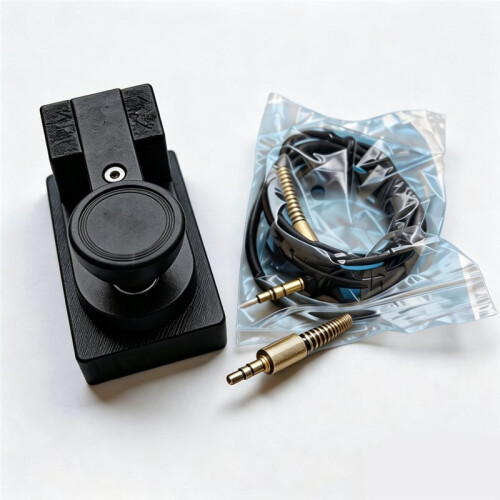Portable  Hand Key with Adjustable Contact Interstice CW Morse Key Morse Code Telegraph Key 3D Printed ABS Shell 1