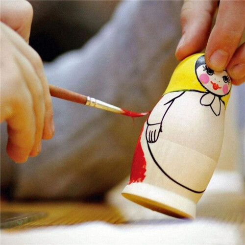 40X Unpainted Russian Nesting Dolls DIY Blank Nesting Dolls Unfinished Nesting Doll Kit Matryoshka Nesting Dolls 1