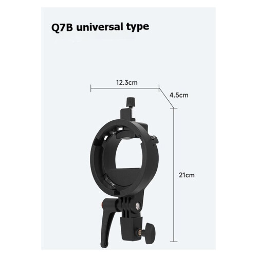 Flash Speedlight Mount or Bowens Mount Bracket for Q7 Series Quick Release Octagon/Rectangle Softbox Q7F 1