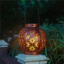 Lot de 2 Lanternes Solaires Suspendues pour Jardin, Style Rétro, Design Vintage, pour Terrasse, Jardin ou Table de Jardin