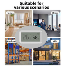 Tuya Zigbee Temperature Humidity Sensor Thermomete Hygrometer Home Automation APP for Alexa Assistant