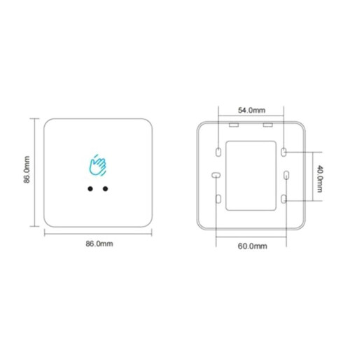 4X Infrared Installation Contactless Infrared Door Lock No Touch Sensor Exit Button IR Door Release DoorbellSwitch A 2