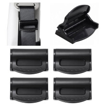 Set van 4 Gordelverstellers, Verstelbare Antislip Autogordelverstellers, Universeel Geschikt voor Autogordels