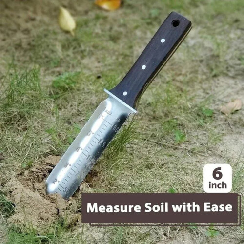 Professional   Garden Knife with Leather Sheath, Protective Handguard, for Weeding, Digging B 2