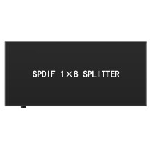 Optische Audiosplitter, 1 Ingang, 8 Uitgangen, Glasvezel Digitale Toslink S/PDIF Splitter voor Thuisbioscoop, Luidsprekers, EU-Stekker
