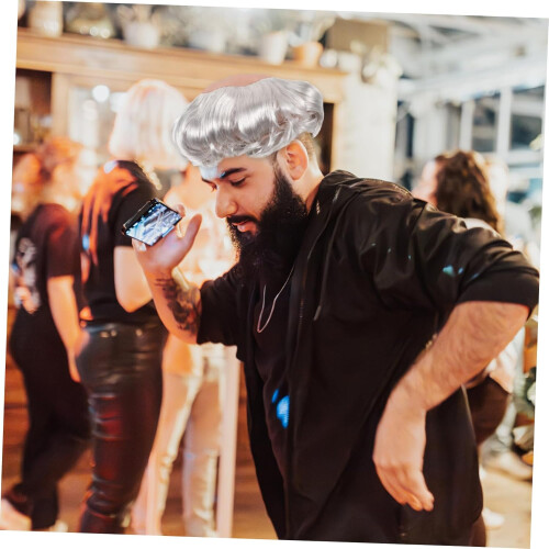 Περούκα Cosplay για Φαλακρό Άνδρα Halloween Bald Wig Cap Masquerade περούκα για φαλακρό άνδρα 1