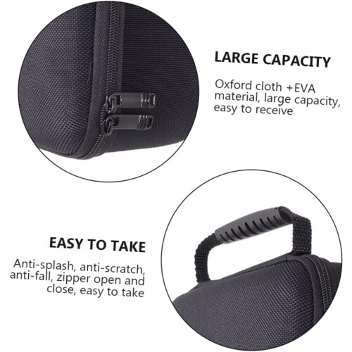 Data Cable Storage Case Waterproof Mouse Charger Power Banks Storage Bag Black 2