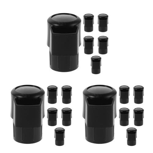 18Stk Alto Saxophon Endkappe Schwarz Staubdicht Langlebig 1